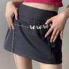 Fashion Butterfly Belt Waist Chain For Women Girl Silver Color Punk Metal Belly Belts Chain Body Chain Waistband Charm Jewelry