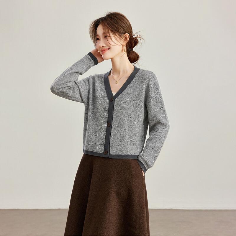 Women's Cashmere Blend V-Neck Knit Cardigan