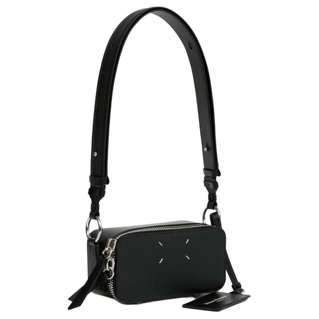 Maison Margiela Signature Four Stitching Small Calfskin Shoulder Bag Women shoulder bag Black SB1WD0031P7275