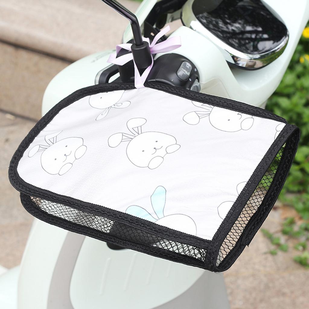 Summer sunshade Motorcycle Handlebar Gloves Breathable Anti-Slip Scooter Grip Sunshade Fits for Most Vehicles Handlebars