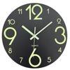 12" Luminous Silent Quartz Wall Clock - Creative Wooden Design for Living Room