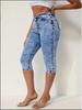 High-Waisted Light Denim Jeans for Women - Summer Spicy Style, High-Elastic Tight Fit
