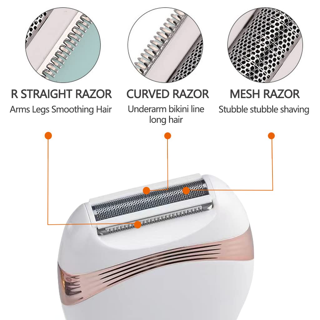 Electric Razor Woman Bikini Trimmer Shaver Cordless USB Rechargeable Wet and Dry Painless