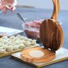 1PC Wooden Dumpling Wrapper Presser Pastry Tool Household Round Shape Dough Presser Baking Accessories Dough Pressing Tool