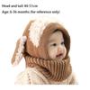 Winter Baby Kids Scarf Hat Hooded Knit