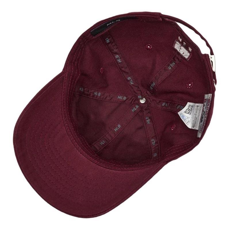 MLB Cotton Baseball Caps Unisex Red Fashion 3ACP6601N-07RDSXY/374589