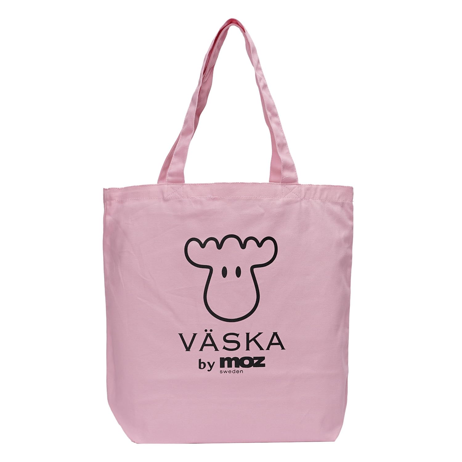 

VASKA by moz Универсальная легкая холщовая сумка-тоут для мужчин и женщин, формата А4, Экологичная, Сумка для уроков, VSHE-03A, Розовый