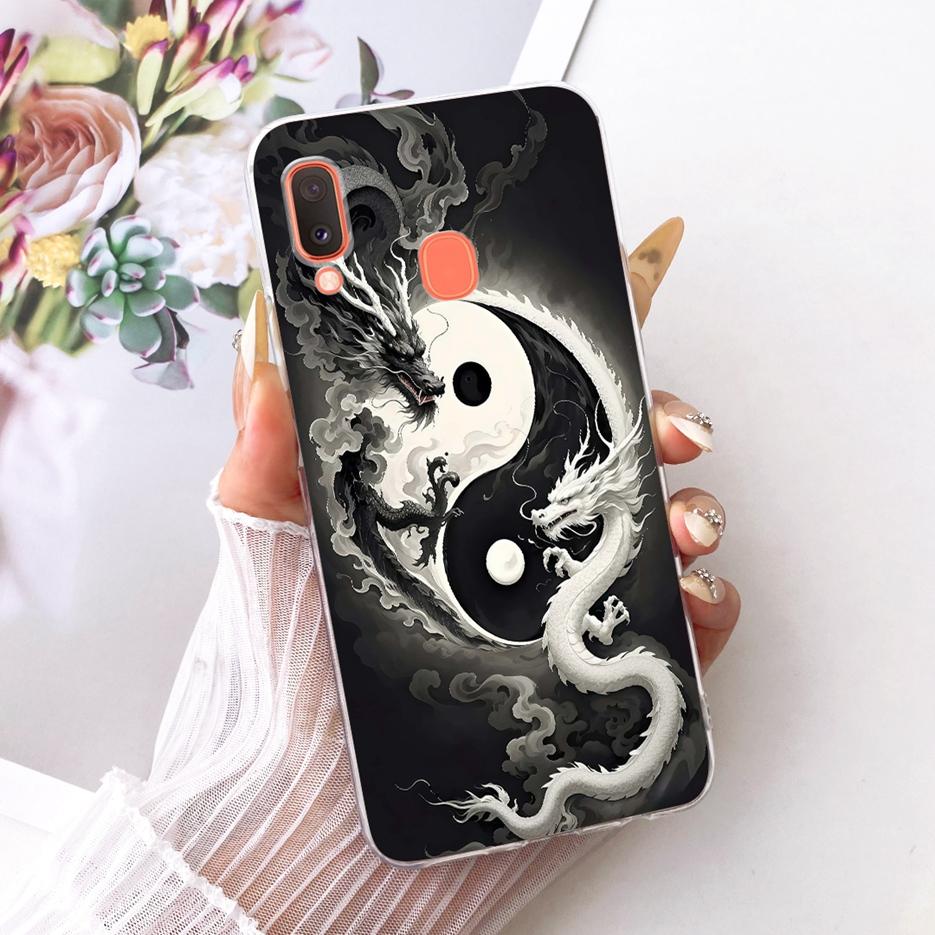 For Samsung Galaxy A20 A20e A20s Case Cute Lion Fashion Painted Cover Soft Silicone Case For Samsung A20 A 20 s Galaxy A20e Bags