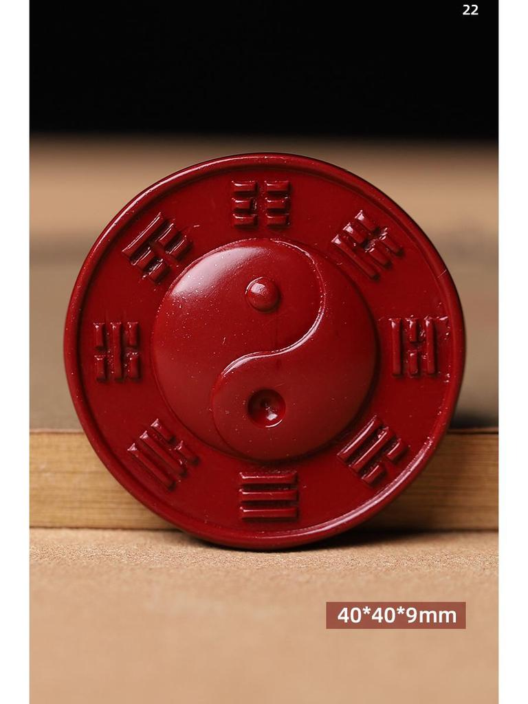 Imitation Cinnabar & Purple Gold Sand Heart Sutra Pendant – Maitreya Buddha & Guanyin Necklace for Men & Women