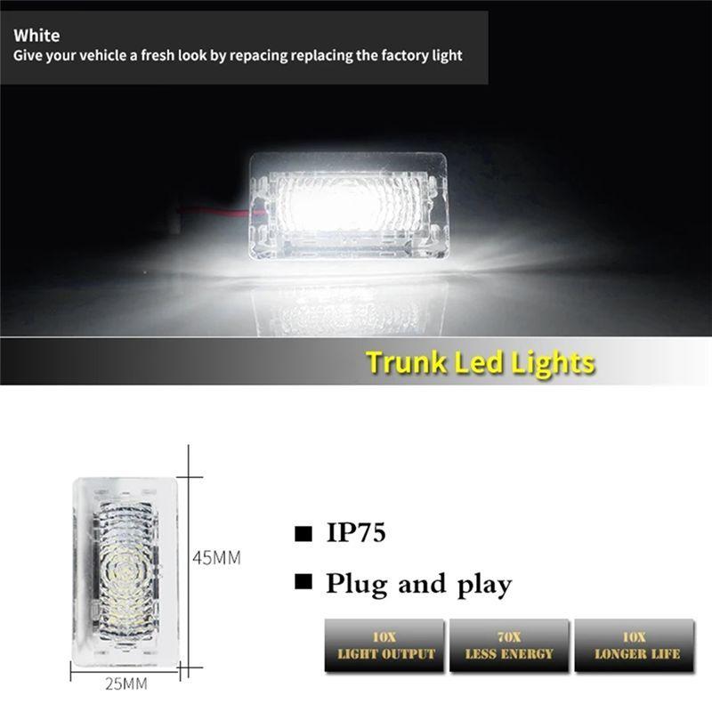 Precise LED Interior Lights Trunk Area Light Foot Area Floor Light Side Door Courtesy Light For Tesla Model S Model X Model 3 Pa