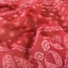 Versatile Women Girls Hijab Wraps Cashew Print Hair Ribbons Headbands Retro Leopard Headscarf