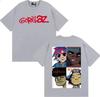 2026 Gorillaz Band Face Art Pattern TShirt for Unisex and Women  Retro Cartoon ShortSleeved Fashion Casual TShirt