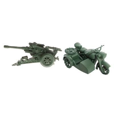 Simulation Military Howitzer Mortar Model Army Base Acc Sand Scene Model Toy