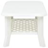 Table basse - VIDAXL - Blanc - 90 x 60 x 46 cm - Plastique - Résistante aux intempéries