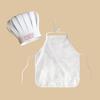 Newborn Cooking Costume White Chefs Hat And Apron For Baby Photoshoots Soft Infant Photography Props Holiday Gift