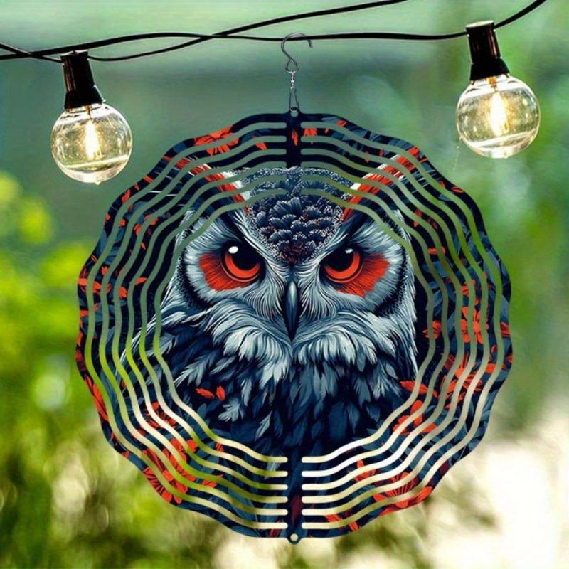 Cata-vento Pendurado de 10 Polegadas com Gancho de 360 Graus para Decoração de Jardim de Varanda Primavera Verão Decoração Externa