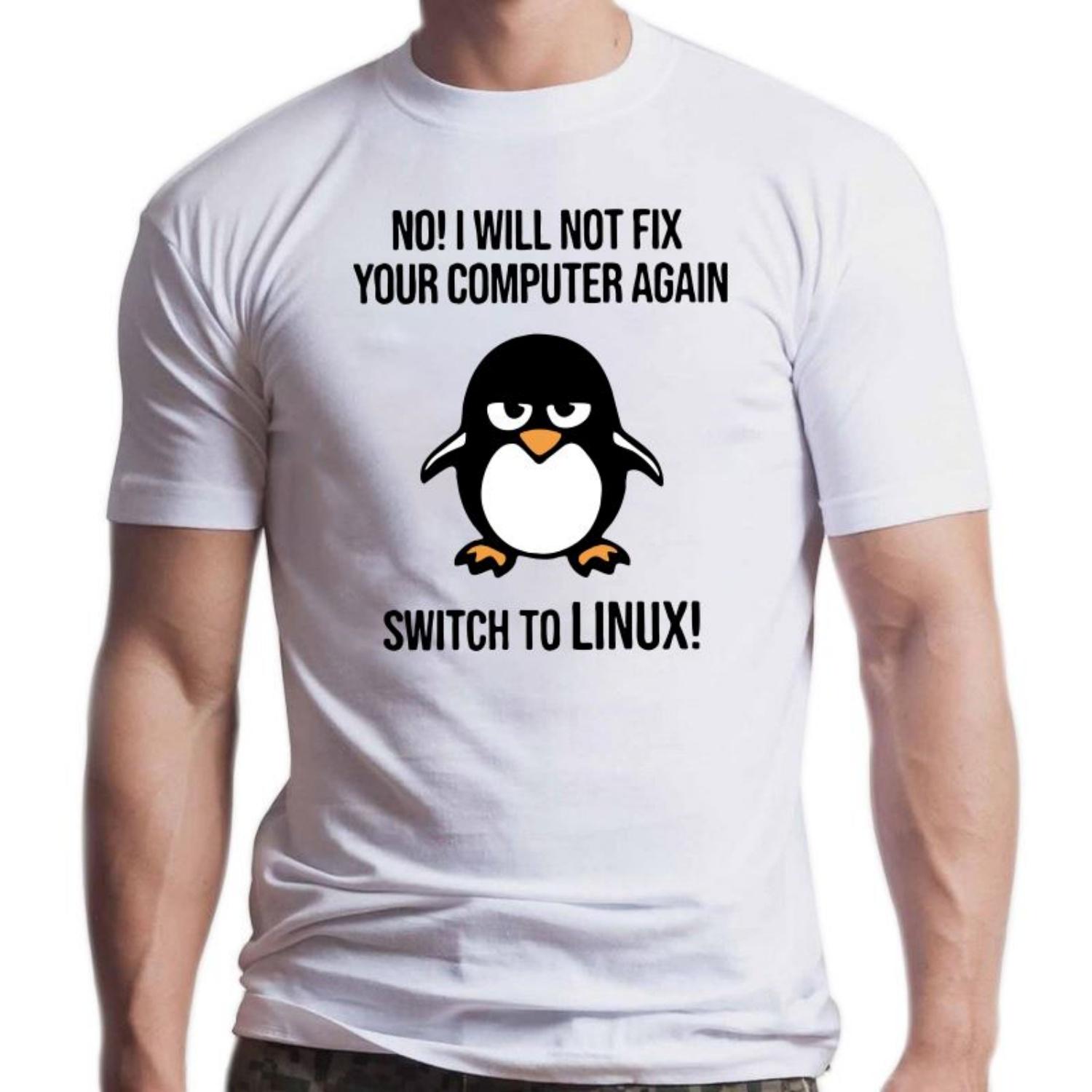 

Смешные футболки Swith To Linux Angry Tux Penguin для мужчин, новинка, топы с коротким рукавом, футболки для программистов, компьютерных разработчиков, гиков, нердов S