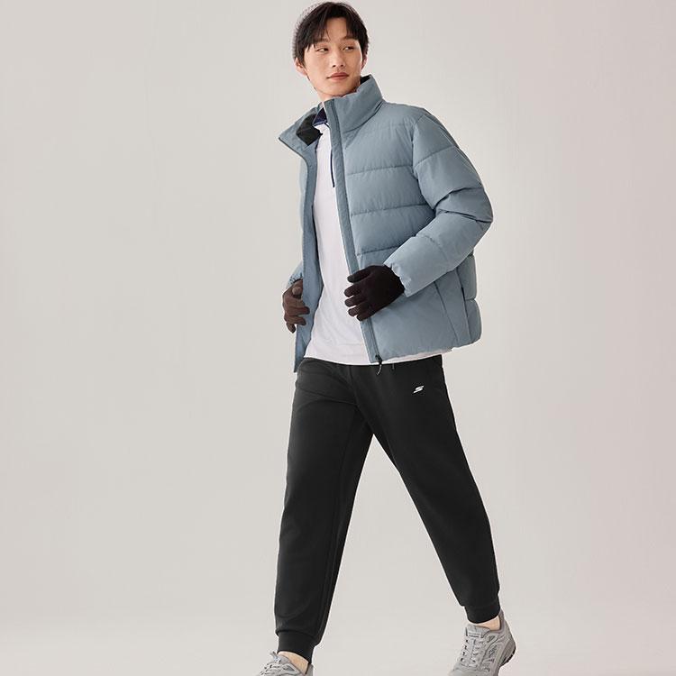 Skechers Warm Quick-Dry Moisture-Wicking Comfortable Loose Fit Running Fitness Knit Pants Men Pants P425M205-0018