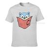 Go Gopher With C Book Tshirt Unisex Golang Unique Pure Cotton Tee Shirt Crew Neck Classic Short Sleeve T Shirt Unique Clothes
