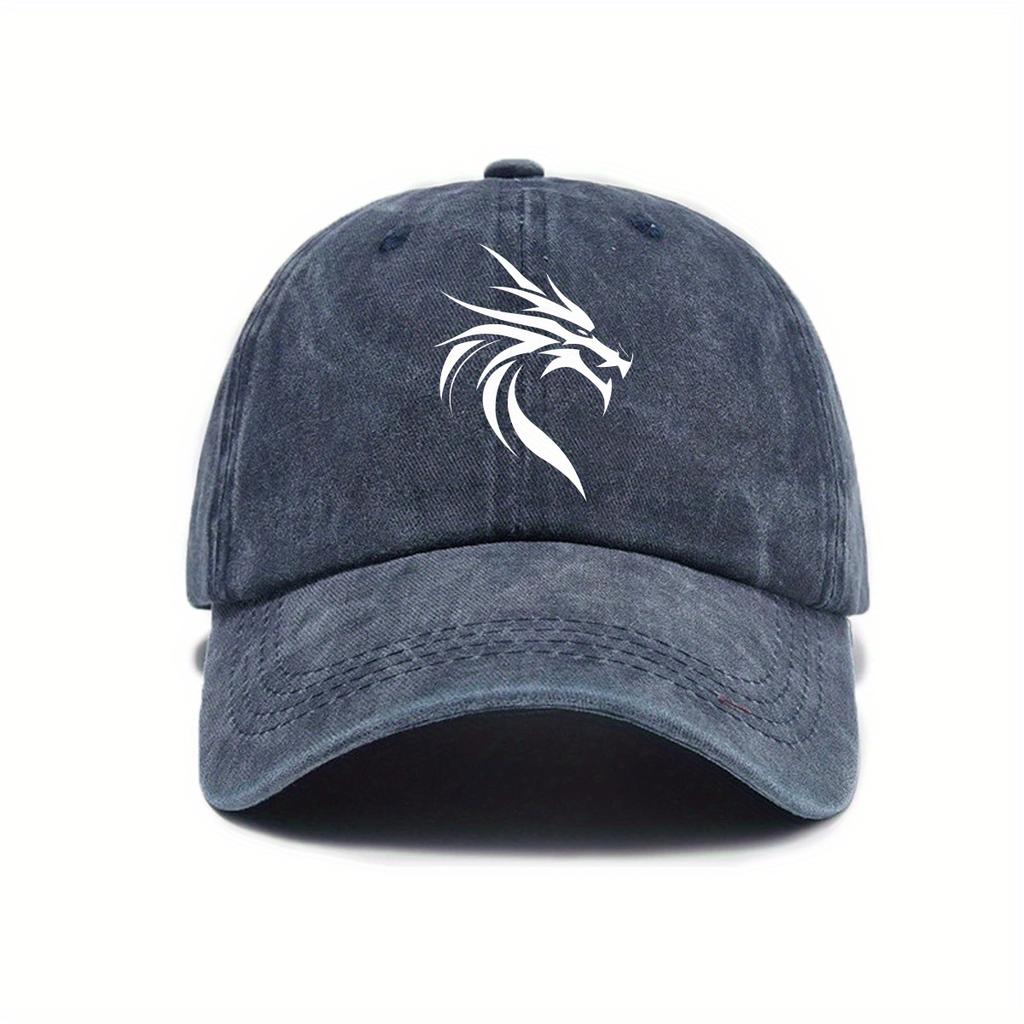 Outdoor fashion leisure retro printed baseball cap for spring and summer, street shading, American style unisex hat