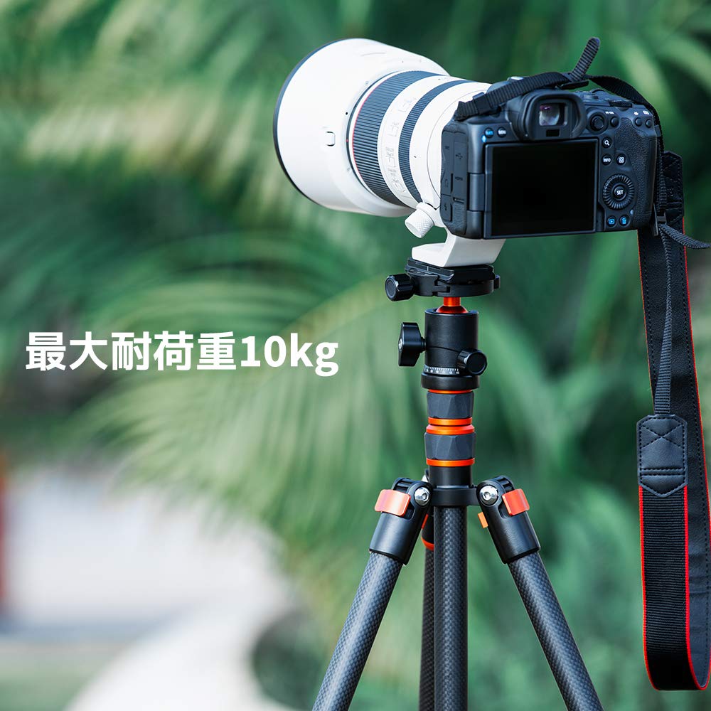 Concept Compact and Lightweight Ball Head with 8kg Weight Aluminum Plate for and Monopod K&F Capacity, Construction, 360° Rotation, 1/4" Screw,