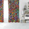2pcs- Colorful romantic circular polyester material curtains, bathroom, bedroom, family room, and family room area decorative curtains