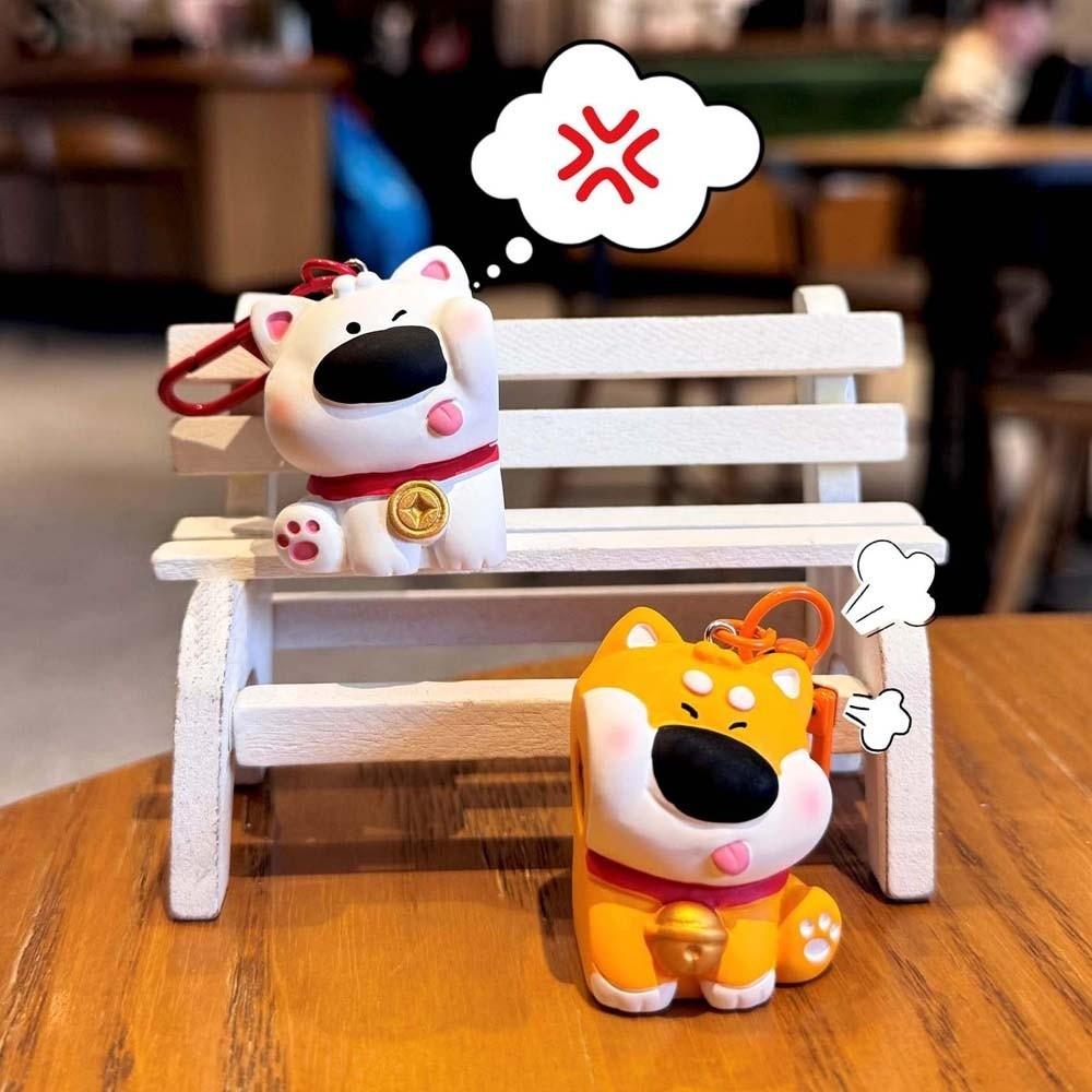 2 Stück Harz Paar Schlüsselanhänger Zink Zinklegierung Rucksack Schlüsselring Lustige Magnetische Tieranhänger Freunde