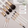 10-Piece Makeup Brush Set: Soft Powder, Eyeshadow, Blush, Highlight Brushes for Beginners