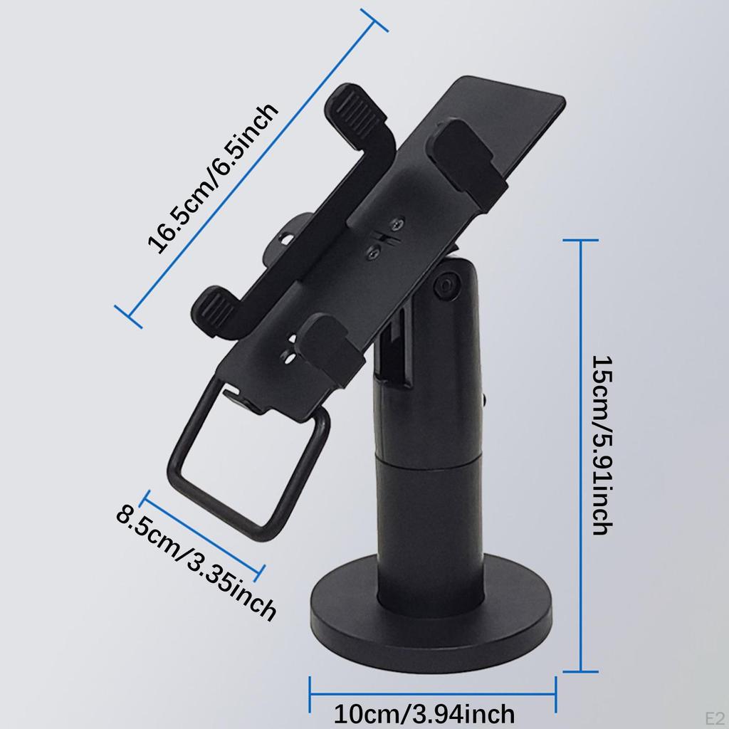 POS-Terminalständer Schwarz Verstellbare Klemmbreite Zubehör Kreditkartenlesegerät für Einzelhandel