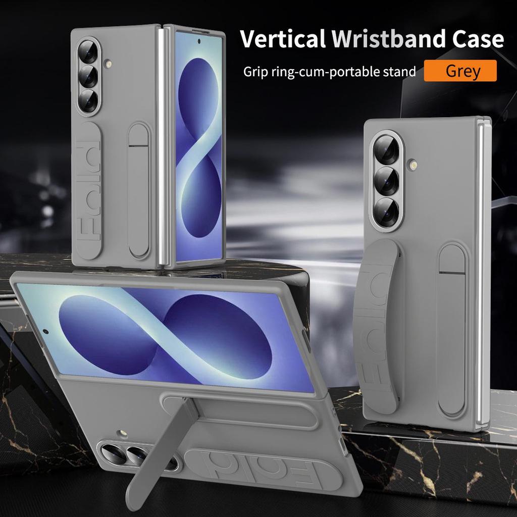Samsung Z Fold 7 Case: FOLD6 Stand, Wristband, Anti-Drop Film, Integrated Protection