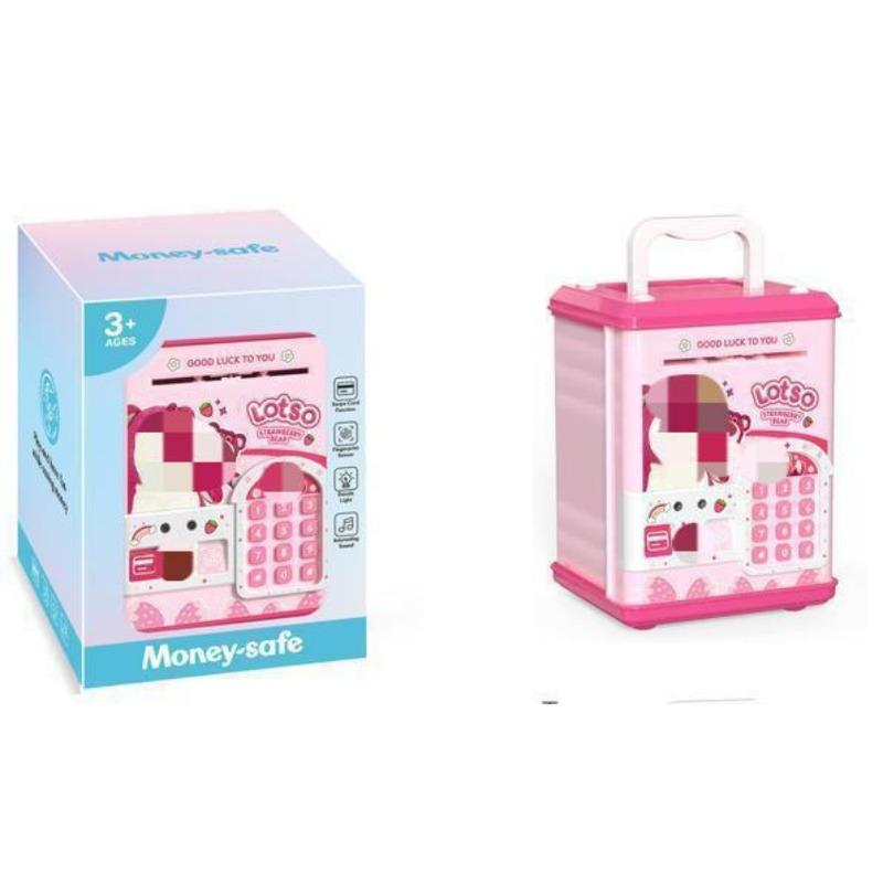 Pusculițe inteligente de desene animate - ID prin amprentă / Recunoaștere facială / Glisare card - Economii distractive și sigure pentru toate vârstele