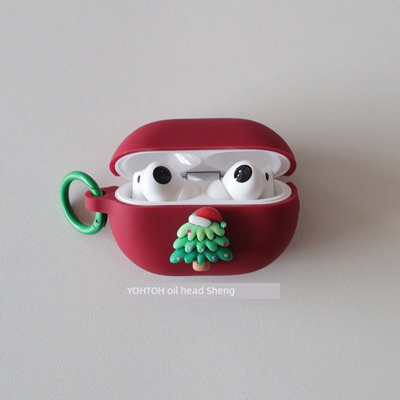 

Freebudspro3 Protective Case Freebuds6i/5i Wireless Bluetooth Earbuds Case 4e New Arrival Drop-Resistant One-Piece 3 Silicone 5 Perfect Version Box Huawei Freebuds4i Wine Red + circle hanging buckle