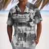 Men's Casual Shirt Button Up Shirt Short Sleeve Fashion Casual Vacation Dailywear Holiday Summer Spring Turndown 3D Print