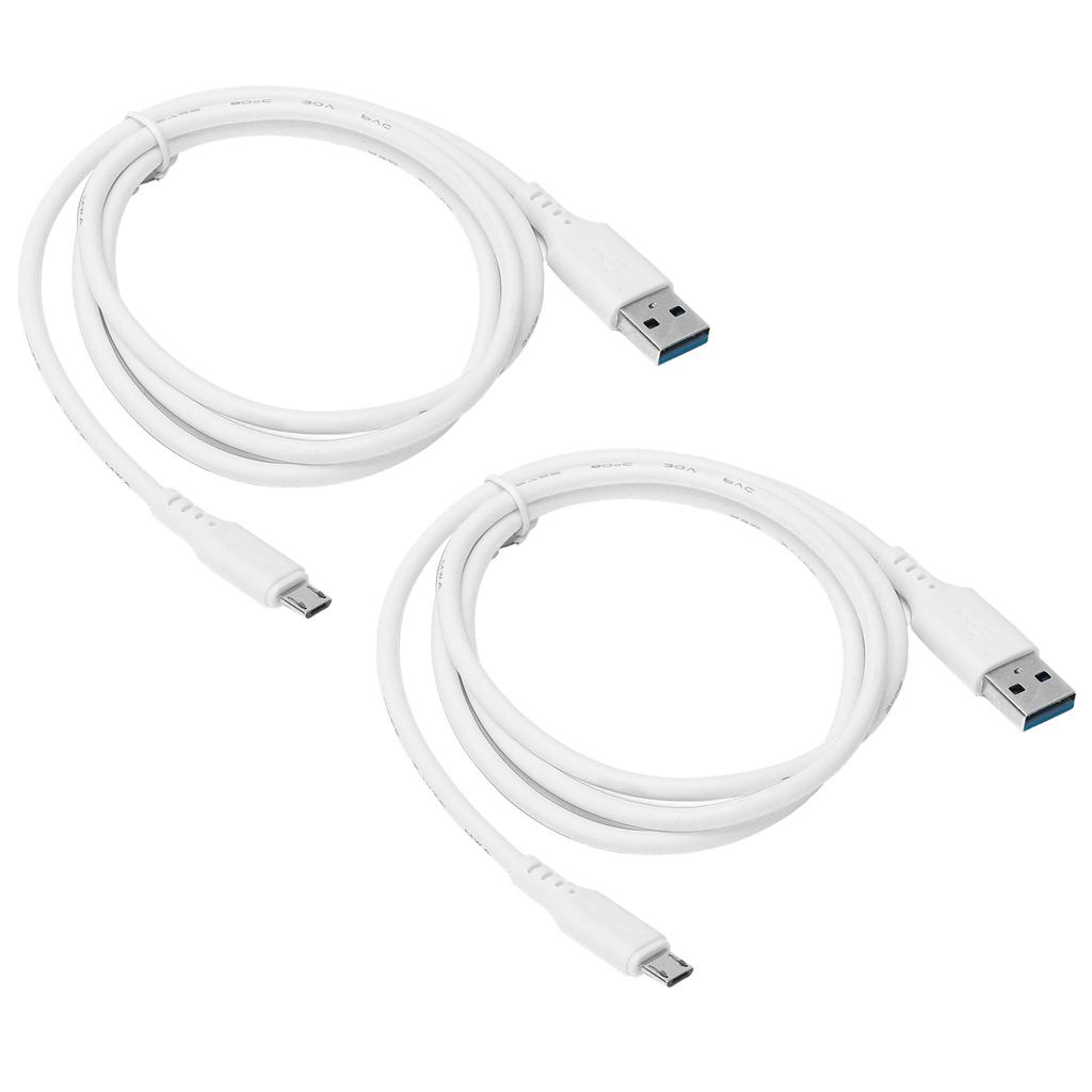2pcs 1M Charging Data Cable USB Transmission Line Wear Resistant for Android Mobile Phone