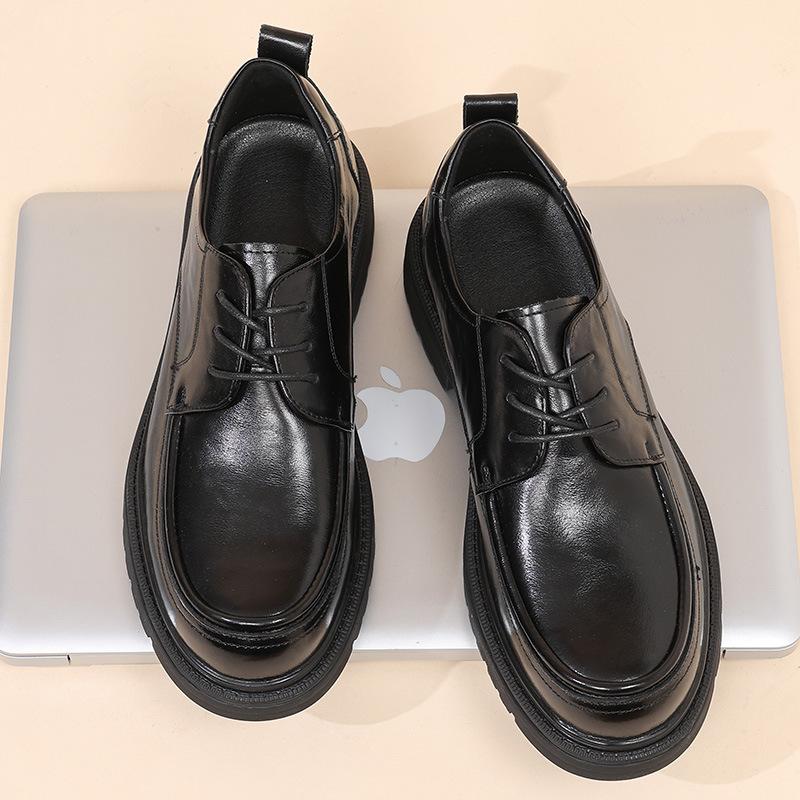 New Men's Shoes 2025 Autumn New Leather Derby Shoes Men's Business Dress Leather Shoes Wedding Shoes Groom Shoes