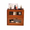 Retro simple style makeup brush storage desktop remote control box Desk storage shelf desktop storage box