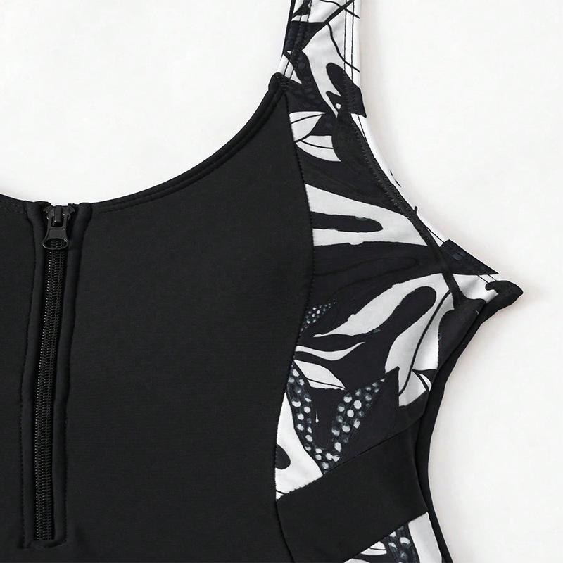 Bikini 2025: European & American Zipper Fashion Slimming Swimsuit, Surfing & Diving Suit with Sunscreen Protection
