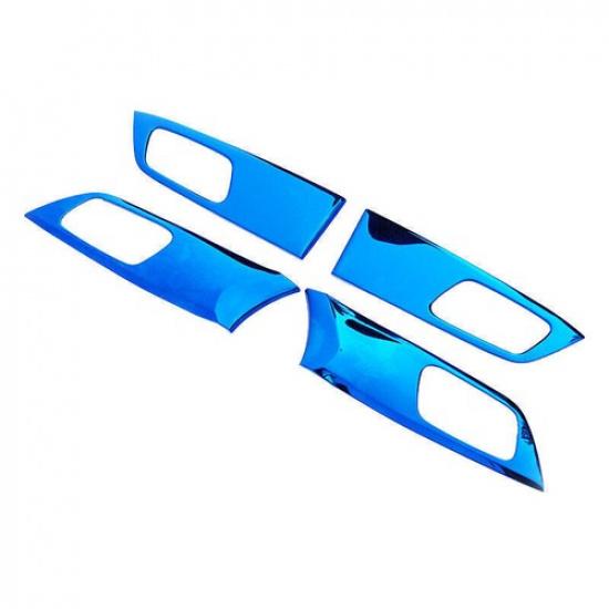 For Honda Accord 2013-2017 Blue Titanium Car Inner Door Handle Cover Trims 4X