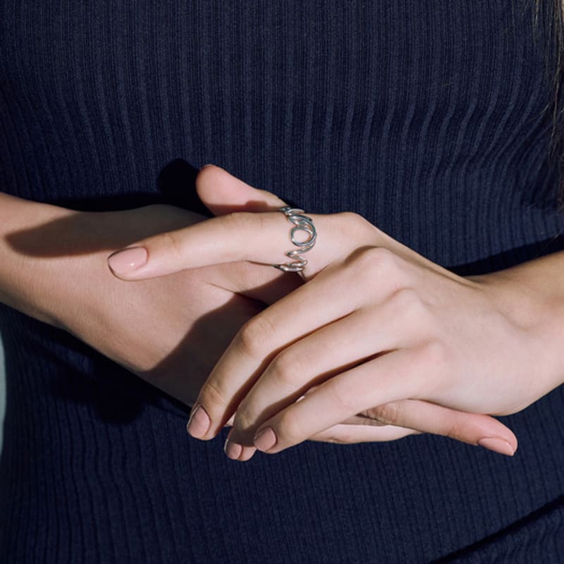 DIDIER DUBOT Monpari Silver Ring JDPRT5F43XX