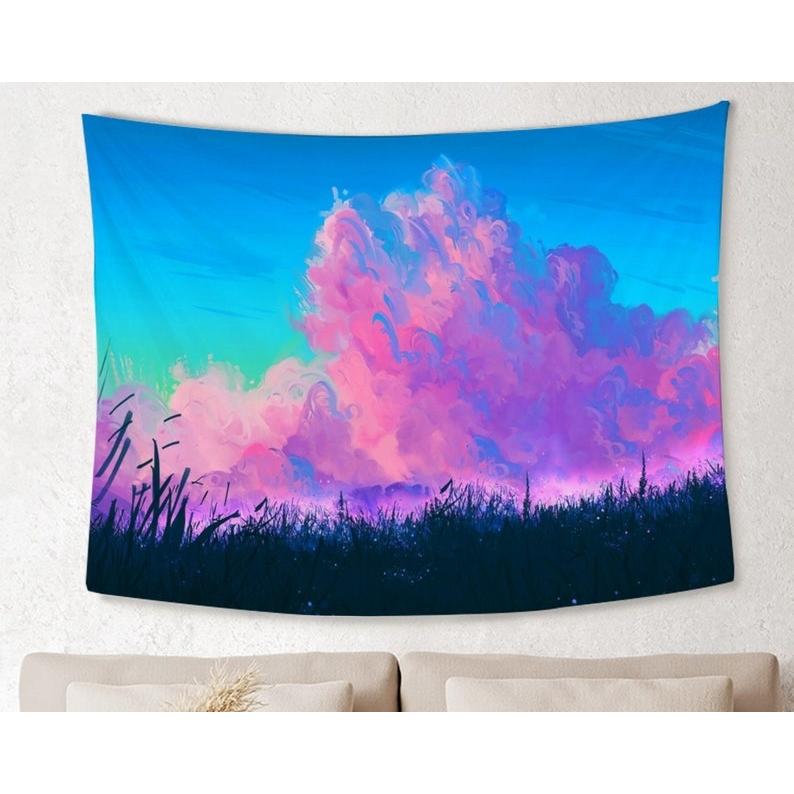Pink Clouds tapestry 75x100