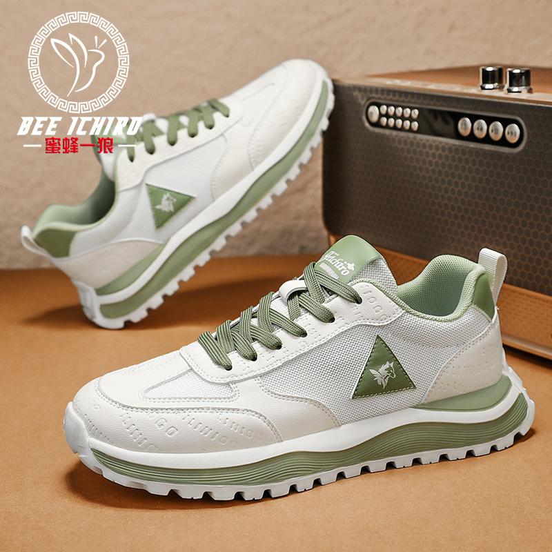 High-end youth casual running sports shoes summer mesh breathable high school men's shoes