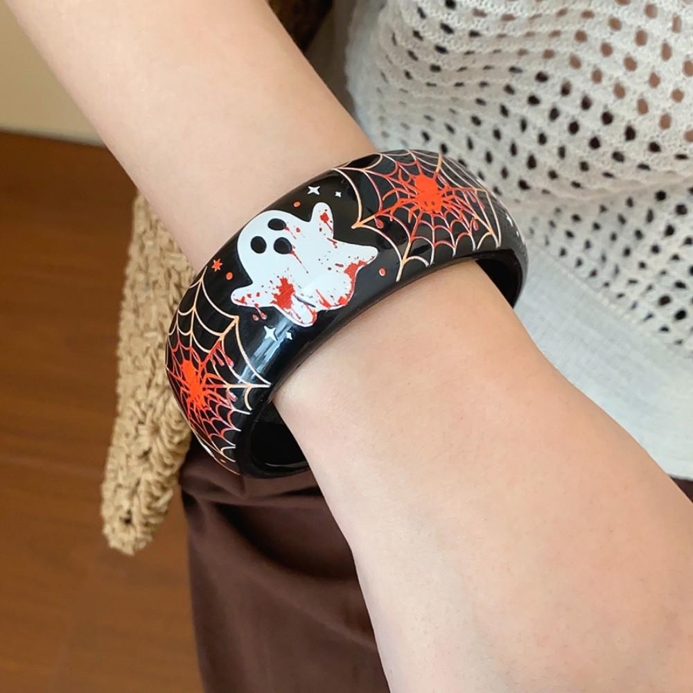 Pumpkin Skull Halloween Acrylic Bangle Europe American Style Hand Ring Decoration