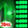 Luminous Tire Valve Caps Motorcycle Bike Wheel Nozzle Dustproof Tyre Valve Stem Fluorescent Night Glowing Decor Car Accessories