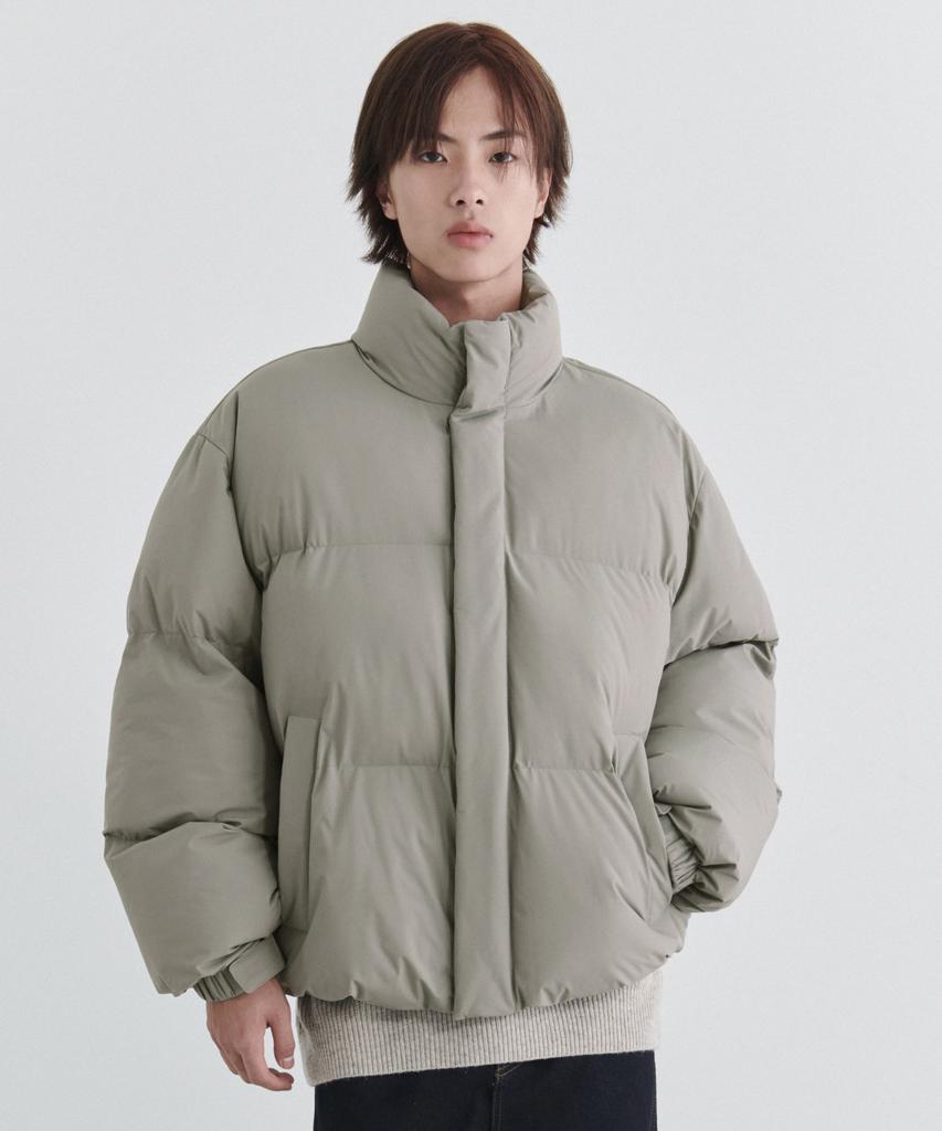 Musinsa Standard Daily Puffer Short Padded Jacket [Grayish Beige]