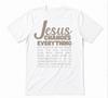 Jésus Change Tout T-shirt Blanc Chrétien