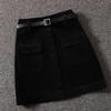 Vintage Corduroy Skirt Women Korean Kawaii High Waist Skirts Ladies A-line Mini Skirts Faldas