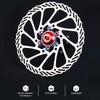 12 peças RISCO Parafusos de rotor de freio a disco de bicicleta M5x10mm T25 Liga de titânio Parafuso de disco de freio de bicicleta
