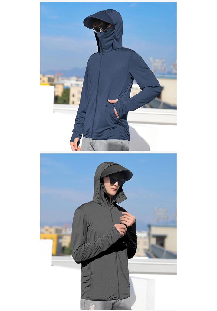 Sommer Ice Silk Atmungsaktive UV-Schutzjacke für das Angeln im Freien