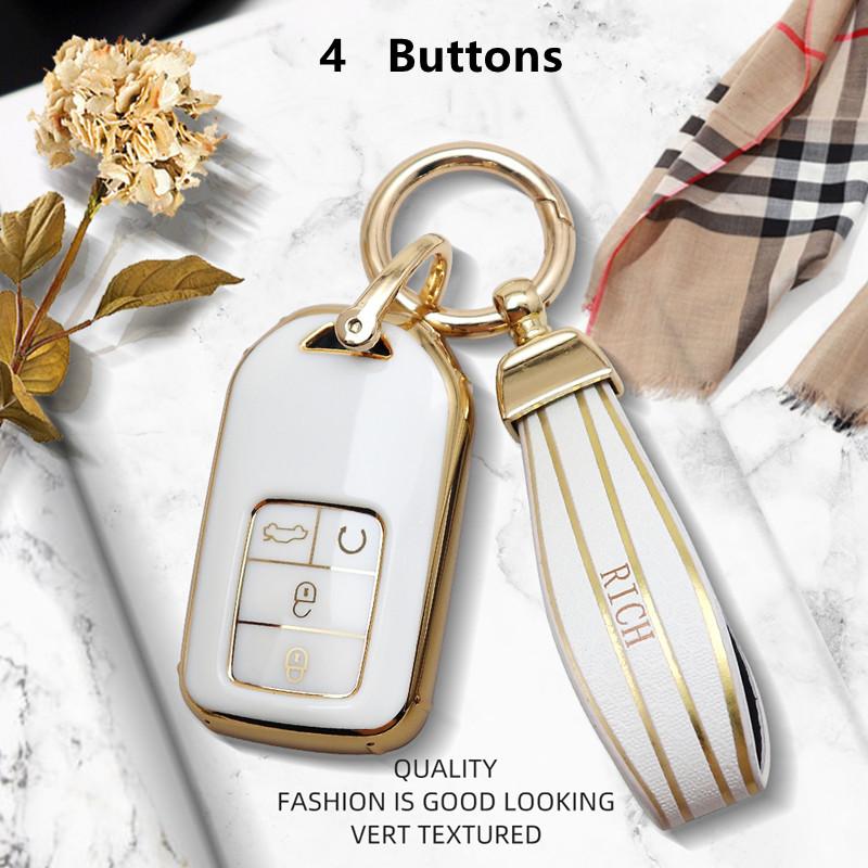 Luxurious Remote Key Case Cover For Honda CRV Fit Civic Accord HRV City Odyssey XRV Pilot Jazz Jade Vezel Crider Car