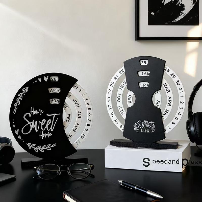 Fashionable Creative Ferris Wheel Calendar Ornament Rotatable Office Desktop Ornament Give Good Friend Remembrance Gift